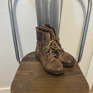 Steve Madden Leather Combat Boots